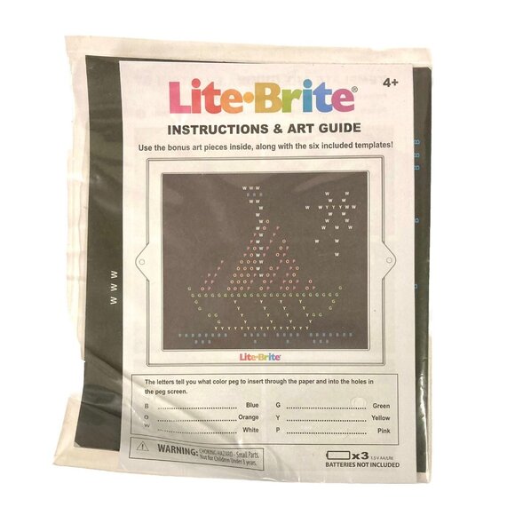 Hasbro Lite Brite Ultimate Classic Light Peg Most Childhood Toy - Picture 5 of 7